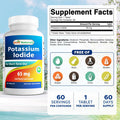 Best Naturals Potassium Iodide 65 mg - Dietary Supplement 60 Tablets (2 Bottles) (2)