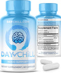 Maxlife Naturals Mood Support Supplement - Day Chill Pill Dietary Supplement for Men & Women with DHH-B Derived from Magnolia Bark - Calm Supplement for Adults - Stay Calm & Relaxed All Day - 60 Capsules