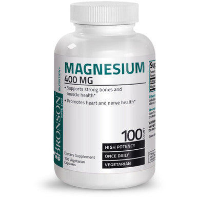 Bronson Magnesium Oxide High Potency - 400 MG 100 Count