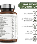 Barefoot Nutrition - Mums Pregnancy Support - Comprehensive Daily Nutrient Support for Before During and After Pregnancy - Contains Folic Acid Vitamin D3 B12 and More - 60 Vegan Capsules