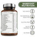 Barefoot Nutrition - Mums Pregnancy Support - Comprehensive Daily Nutrient Support for Before During and After Pregnancy - Contains Folic Acid Vitamin D3 B12 and More - 60 Vegan Capsules