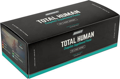 Onnit Premium Alpha Brain Bundle - Nootropic Brain Supplement (90 Count) for Focus Concentration & Memory + Total Human Day and Night Vitamin Packs for Men and Women (30-Day Supply)