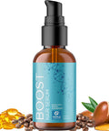 Boost Biotin Hair Serum Plus Rosemary Biotin Shampoo And Conditioner Set - Hair Thickening Serum With Castor And Rosemary Plus Volumizing Biotin Shampoo For Men And Women Bundle