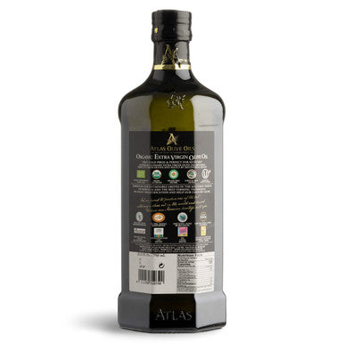 Atlas 750 mL Organic Cold Press Extra Virgin Olive Oil with Polyphenol Rich from Morocco
