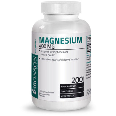 Bronson Magnesium Oxide High Potency - 400 MG 200 Count