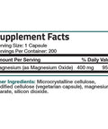 Bronson Magnesium Oxide High Potency - 400 MG 200 Count