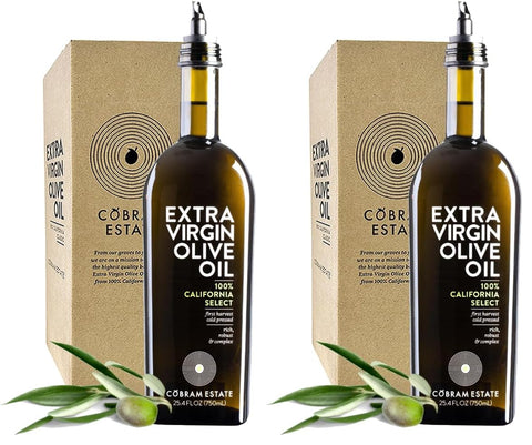Cobram Estate California Select Extra Virgin Olive Oil, First Cold Pressed, Non-GMO, Keto Friendly, High in Antioxidants, Rich & Complex, 375ml Bottle