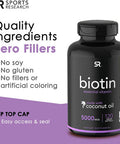 Sports Research Biotin 5000mcg 120ct Vegan Lutein Zeaxanthin 20mg 120ct Bundle