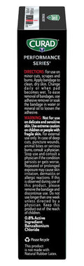 Curad Performance Series IRONMAN Antibacterial Bandages Extreme Hold Adhesive Technology Extra Large Flexible Fabric Bandages for Cuts Scrapes & Burns Assorted Colors 2 x 4 inches 10 Count