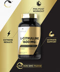 Carlyle L Citrulline Capsules 1600mg | 200 Count | Advanced Athlete Formula Non-GMO Gluten Supplement