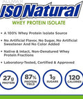 ALLMAX Nutrition IsoNatural, Pure Whey Protein Isolate, The Original, Unflavored, 5 lbs (2.25 kg)