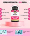 Ancient Bliss Myo & D-Chiro Inositol Supplement, 40 To 1 Ratio, Helps In Ovarian Function Support For Women, Vitamin B8 Helps To Regulate Menstrual Cycle, 2050Mg Per Serving, 120 Vegan Capsules