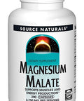 Source Naturals Magnesium Malate 625mg, 200 Capsules