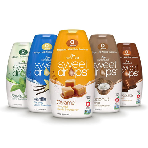 SweetLeaf Sweet Drops Flavored Stevia Liquid Sweetener Stevia Extract Zero Calories Gluten Keto Friendly Non GMO Natural Flavor Sugar Alternative Pumpkin Spice 1.7 Fl Oz (Pack of 6)
