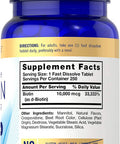 Carlyle Biotin 10000Mcg | 250 Fast Dissolve Tablets | Max Strength | Vegetarian, Non-Gmo, Gluten Free Supplement