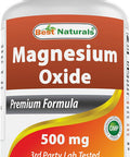 Best Naturals Magnesium oxide 500 mg 180 tablets