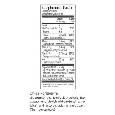FLORA Floravital Iron Herbs Gluten Free Vegan Liquid by Salus 8.5 Fl Oz