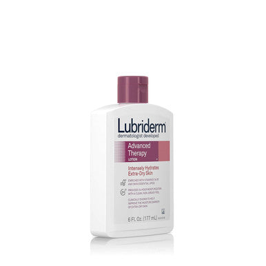 Lubriderm Advanced Therapy Moisturizing Lotion With Vitamins E And B5, Deep Hydration For Extra Dry Skin, Non-Greasy Formula, 6 Fl. Oz