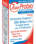 7 Day Probio, 200 Billion Intensive Support With 2 Probiotics, Once Daily, Acid & Bile Resistant, Dairy And Gluten Free, Vegan