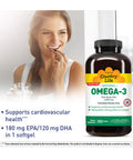 Country Life Omega-3 Fish Body Oils 1000 Mg 300-Count
