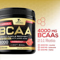 Nature'S Nutrition BCAA Powder 4g BCAAs 2:1:1 1g Glutamine B6 - Pre Workout Drink Energy Boost & Post Workout Muscle Recovery Amino Acids Supplement for Men & Women - Keto Sugar Watermelon Flavor - 45 Servings