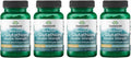 Swanson Amino Acid High Potency L-Glutathione 200 Milligrams 60 Veg Capsules (4 Pack)