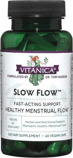 Vitanica Slow Flow Menstrual Flow Support Vegan 60 Capsules