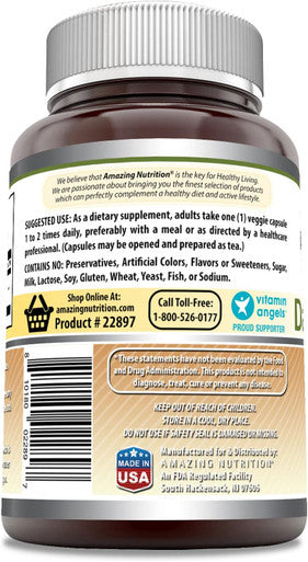 Amazing Nutrition Formulas Dandelion Root (Taraxacum Officinale) Supplement | 520 Mg Per Serving | 120 Veggie Capsules | Non-GMO | Gluten- | Made in USA