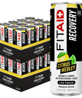 FITAID Post Workout Recovery, Citrus Medley, 12 fl oz (12-Pack) | 100% Clean post-workout recovery blend with BCAAs, B-Complex, Glucosamine, & Electrolytes. Citrus flavor, no sucralose.