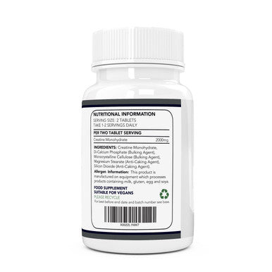 OPALFITNESS Creatine Monohydrate Tablets by Opal Fitness ÃƒÂ¢Ã¢â€šÂ¬Ã¢â‚¬Å“ Easy to Swallow Vegan Tablets - Scientifically Proven to Increase Muscle Strength High Intensity Explosive Energy, and Build Lean Muscle Mass
