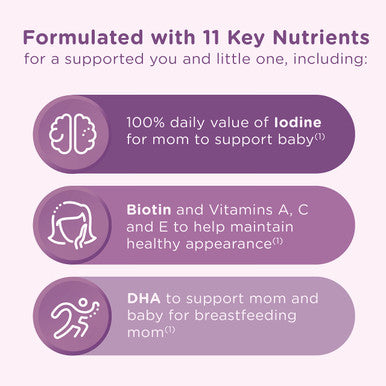 Centrum Postnatal Multivitamin Gummies With Biotin And Dha Mixed Berry And Lemon Flavors - 60 Count 30 Day Supply