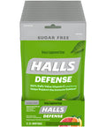 HALLS Defense Assorted Citrus Sugar Free Vitamin C Drops Dietary Supplement Drops 12 Bags of 25 Drops 300 Total Drops