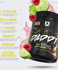 Ryse Signature Series Stim Daddy | Official Noel Deyzel High Stimulant Pre Workout | 21+ Grams Actives | 400mg Caffeine | 40 Servings (Cherry Limeade)