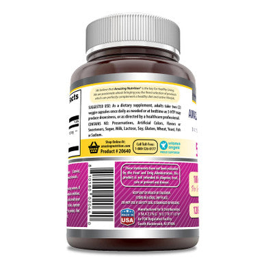 Amazing Formulas 5-Htp Hydroxytryptophan Supplement | 100 Mg Per Serving |120 Veggie Capsules | Non-Gmo | Gluten Free | Made In Usa