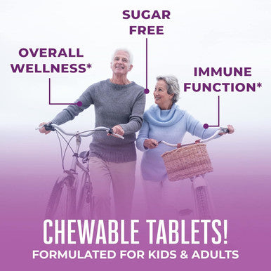 Maryruth Organics Elderberry + Vitamin C Chewable Tablets | Sambucus nigra | Black Elderberry for Immune Support | 3 Month Supply | Gluten | Non-GMO | 90 Servings