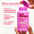 Love Wellness Healthy V Vitamin Women'S Vaginal Health Supplement Ph Balance Gut Health & Immune Support Supplement Balance Of Candida Yeast With Turmeric Garlic & Coconut Oil 30 Count