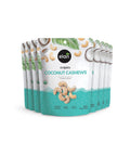 Elan Organic Coconut Cashews 5.6 oz NonGMO GlutenFree Vegan Kosher Glazed Nuts (Roasted Cashews Coconut Milk Powder Himalayan Pink Salt) Superfood Infused Nuts