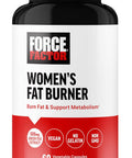 Force Factor Women s Fat Burner Metabolism Booster and Weight-Loss Supplement Support Green Tea Fat Burner Weight-Loss Pills to Help with Energy Diet and Exercise Vegan Non-GMO 60 Capsules