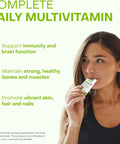 Healthycell Vegan Daily Multivitamin Liquid Supplement With Iron And Omega-3 25+ Essential Vitamins Minerals & Nutrients For Brain & Heart Health Immune Support & Energy - 30 Gel Packs