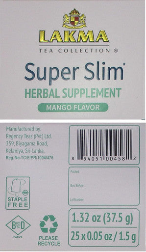 Hyleys Lakma Super Slim Tea with Mango - 25 Tea Bags