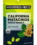 Wilderness Poets, Organic, Whole, Raw Pistachios - Grown in California, Fresh, Bright Green, Unsalted, Unroasted, Bulk Size (32 Ounce - 2 Pound)