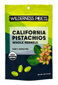 Wilderness Poets, Organic, Whole, Raw Pistachios - Grown in California, Fresh, Bright Green, Unsalted, Unroasted, Bulk Size (32 Ounce - 2 Pound)