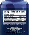 Life Extension Calcium Citrate with Vit D 200 vegcaps