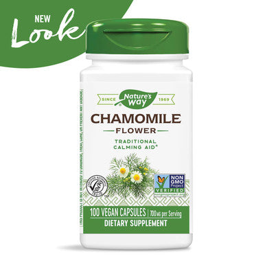 Nature's Way Chamomile Flower, 700 mg per serving, 100 Capsules (Packaging May Vary)