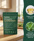 Herbies Oregano Oil Capsules Organic With Black Seed Oil 2 In 1 Herbal Formula 300 Softgels 6000Mg