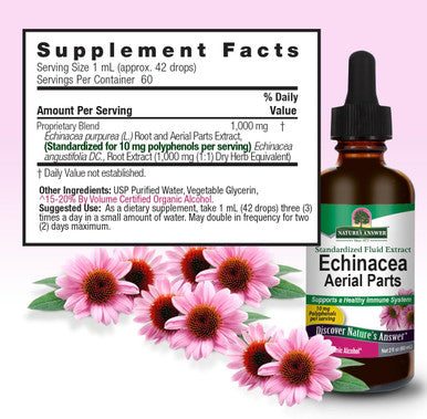 Nature'S Answer Echinacea with Organic Alcohol 2-Fluid Ounces