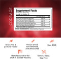 Codeage Grass Fed Beef Organs Supplement Glandulars Supplements - ze Dried Non-Defatted Desiccated Liver Heart Kidney Pancreas & Spleen Bovine Pills Beef Vitamins - Non-GMO -180 Capsules