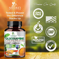 Nature'S Nutrition Glucosamine Chondroitin MSM Complex - Joint Support Supplement Turmeric & Boswellia Triple Strength Glucosamine Capsules - Support for Joint Health & Mobility with Quercetin Bromelain - 240 Capsules