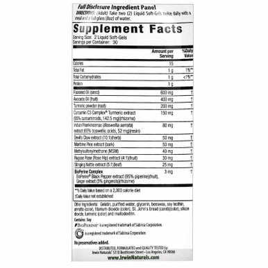 Irwin Naturals Whole-Body Turmeric Extra 60 Liquid Softgels Bundle With A Pill Case