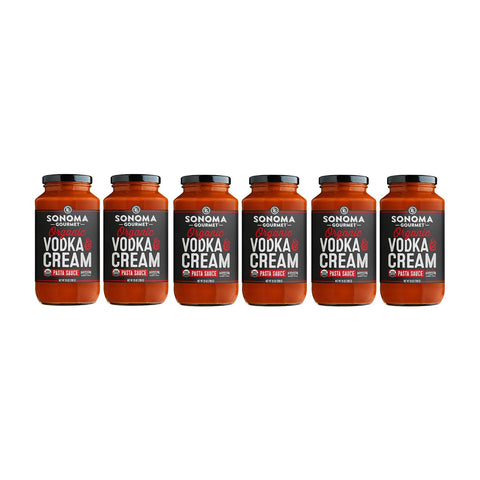 Sonoma Gourmet Seven Veggie Pasta Sauce | Vegan, USDA Organic, Non-GMO, Gluten-Free and No Sugar Added | Made With Fresh Ingredients | 25 Ounce Jars (Pack of 4)